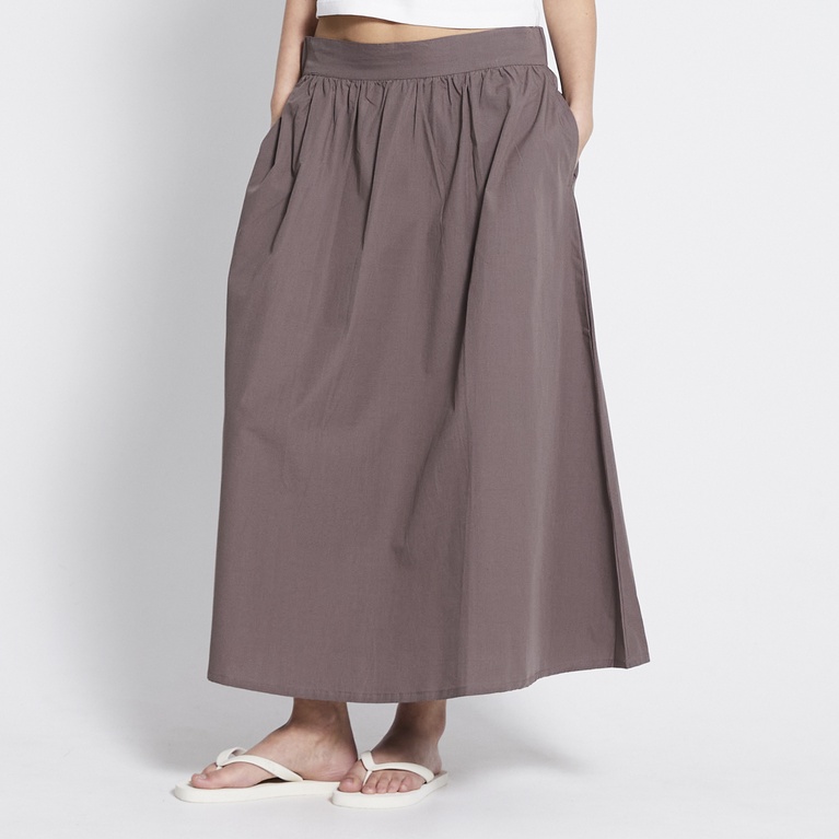Poplin skirt "Karin" Dk Beige